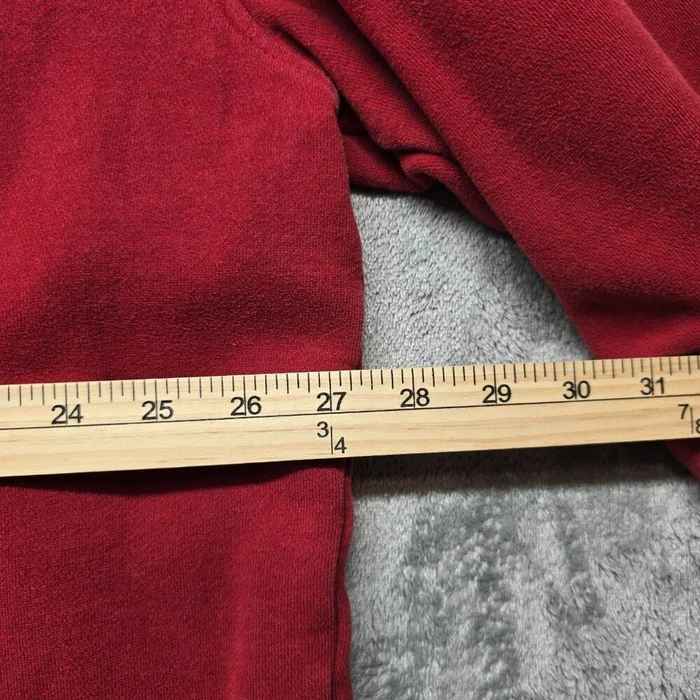 Tommy Hilfiger Crew Neck Sweatshirt Mens‎ XXL Red Pull-Over Embroidered Flag
